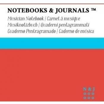 Cuaderno de Música Notebooks & Journals, Large, Coral, Tapa Blanda: