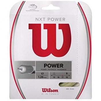 Wilson NXT Power Tennis String Set 12.2m, 17 Gauge, Natural Color