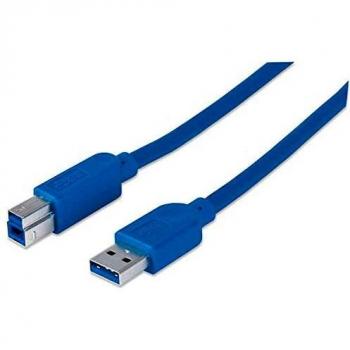 Manhattan USB-A to USB-B Cable, 2 m, Male to Male, 5 Gbps