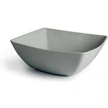 Excelsa White Home Ensaladera Cuadrada 23 x 23 cm, Porcelana, Color Blanco
