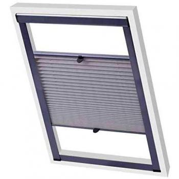 vidaXL Persiana Plisada Blanca CK04 Cortinas Estores Protección Ventanas Hogar