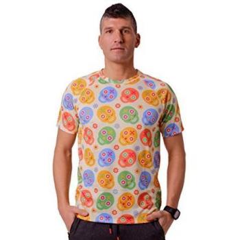 Hoopoe camiseta de calaveras hombre manga corta running gimnasio skully talla m