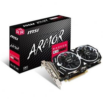 MSI Radeon RX 570 ARMOR OC - Tarjeta Gráfica con Refrigeración Armor 2X y Memoria GDDR5 de 4GB