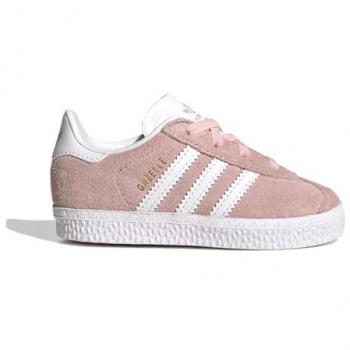 Zapatillas Adidas Gazelle para Niños en Color Rosa con Cierre de Cordones Elásticos Talla 20