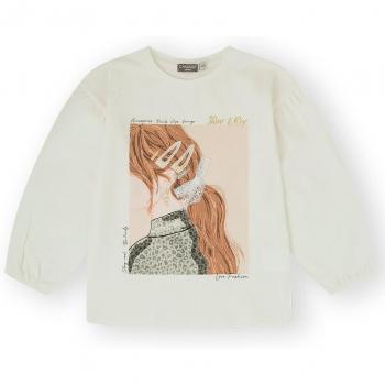 Camiseta de niña en blanco con estampado Canada House