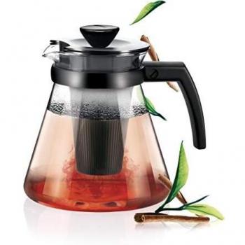 Tetera de Vidrio Teo 1,7 l con Filtro para Infusiones