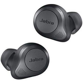 Auriculares Inalámbricos Jabra Elite 85t con Cancelación Activa de Ruido Avanzada, Estuche de Carga Inalámbrico y Altavoces Potentes - Color Gris