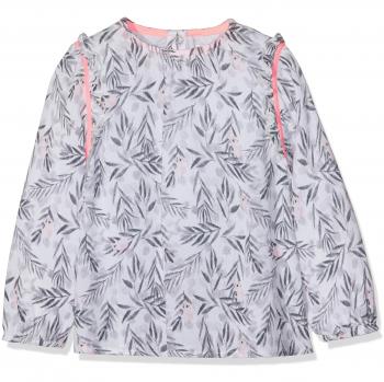 IKKS Blouse FEUILLAGE ET Koala Manches 3/4, Camiseta Bebé-para Niñas, Beige