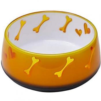 ALL FOR PAWS Comedero Plástico Dog Love, S-300 ml, Color Naranja