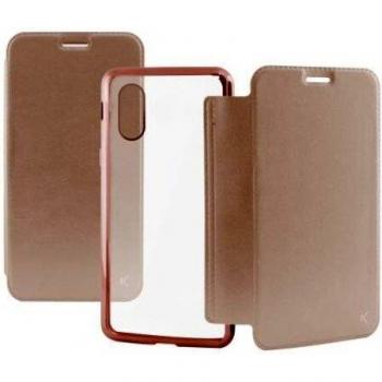 Funda Folio KSIX para iPhone X/XS Amarillo