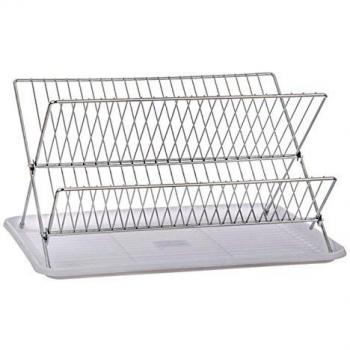 Escurreplatos hierro cromado basico para cocina Med: 43 x 32 x 23 cm