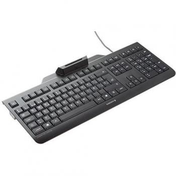 Cherry KC 1000 SC, Teclado de Seguridad Inteligente con USB y con Lector de Tarjetas, Negro, Teclado QWERTY