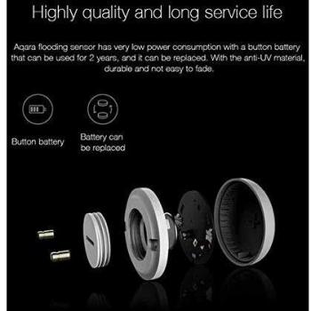 Xiaomi - XIAOMI Aqara SJCGQ11LM Sensor De Agua para El Hogar Inteligente Impermeable IP67