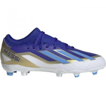 Botas de fútbol Adidas X Crazyfast League FG J Messi para niños ID0714, color azul