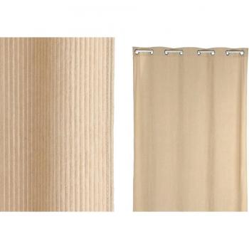 Cortina poliéster Home ESPRIT Beige 140 x 260 x 260 cm