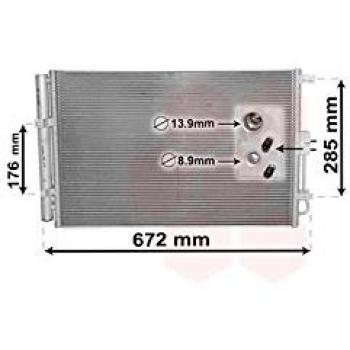 Condensador de aire acondicionado VAN WEZEL 83005229