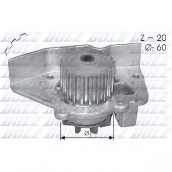 Bomba de agua DOLZ N406, tipo: bomba de agua, características: alta calidad, durabilidad, diseño eficiente para el enfriamiento del motor, compatible con múltiples modelos de vehículos