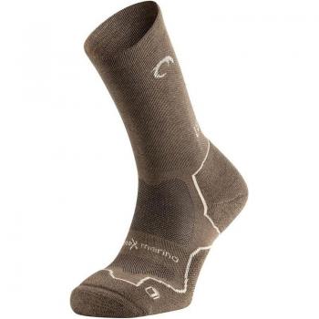 Calcetines de running Lurbel Fanlo Five Bellota/Cacahuete - Calcetines de montaña unisex, transpirables, con tecnología antiampollas, diseño ergonómico y compresión moderada