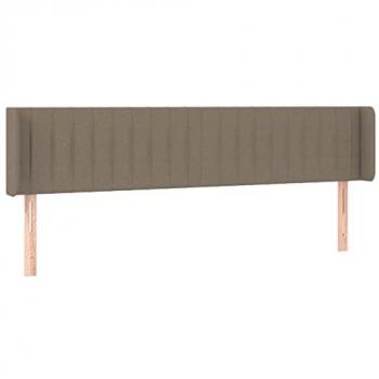 Cabecero LED Tapizado Gris Taupe 163x16x78/88 cm