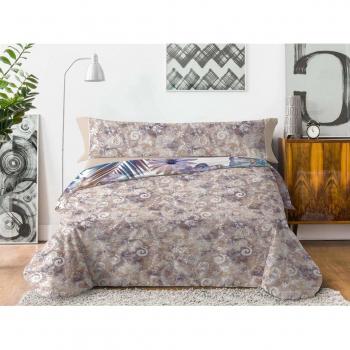 Lois Paradise Juego Nórdico, Algodón-Poliéster, Beige, Cama DE 150 Cm