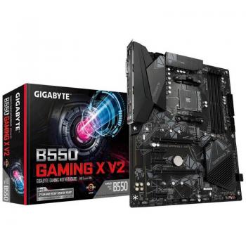 Tarjeta Madre Gigabyte ATX B550 GAMING X V2 (rev. 1.0/1.1/1.2) para AMD Ryzen con Soporte de Memoria DDR4 de hasta 128GB y Tecnología PCIe 4.0
