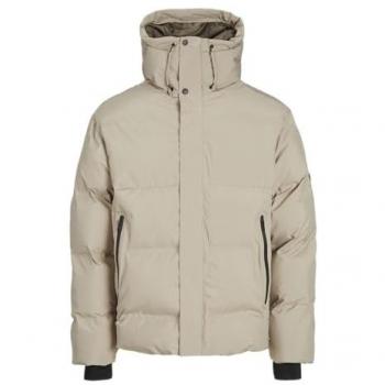 Jack & Jones Alpha Puffer Jacket for Men, Crockery, Size M