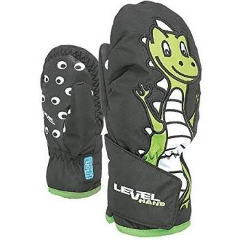Level JRXS Animal - Guantes de Invierno para niños, Color Verde