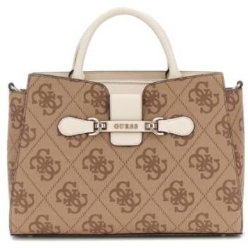 Guess Beige Handbag with Adjustable Shoulder Strap, Female, Size: ONE SIZE