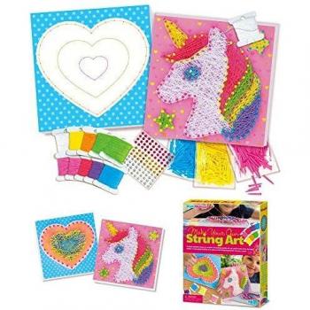 4M- CREA Tus Cuadros con Hilos, Multicolor