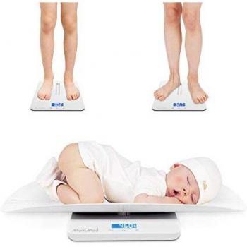 MOMMED Báscula digital Bluetooth para bebé, báscula multifunción para mascotas y bebés, báscula de peso para bebés con aplicación, escala precisa para bebés recién nacidos, mascotas, perro, gato