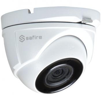 Cámara Domo 5 Mpx HDTVI PoC Safire con Lente de 2.8 mm y Smart IR IP67