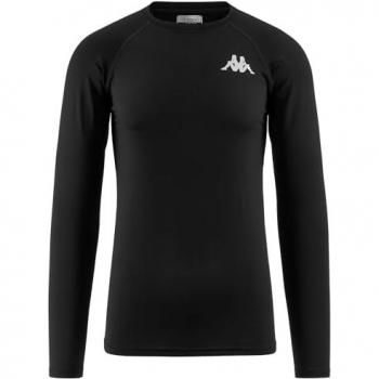 Camiseta Térmica de Manga Larga Kappa Vurbat Negra XS