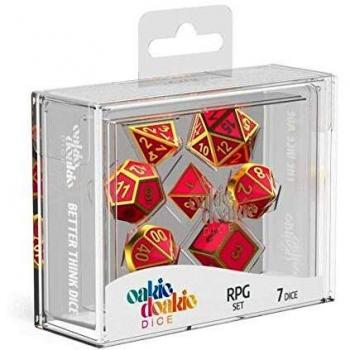 Oakie Doakie Dice RPG Dice Dados, Unisex, GoldenPrincess, 102mm x 79mm x 36mm