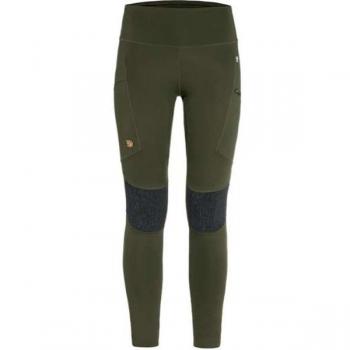 Mallas largas Fjällräven Abisko Trekking verde bosque mujer - S