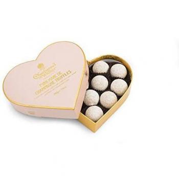 Trufas de Champagne Pink Marc en caja corazón 200g - Charbonnel et Walker
