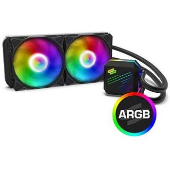 SilentiumPC Navis EVO ARGB 240 - Enfriador líquido todo en uno de 240 mm con iluminación ARGB