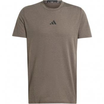 Camiseta de fitness adidas Designed 4 Training de manga corta para hombre en color caqui