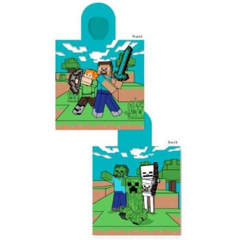 Poncho Toalla Minecraft Algodón