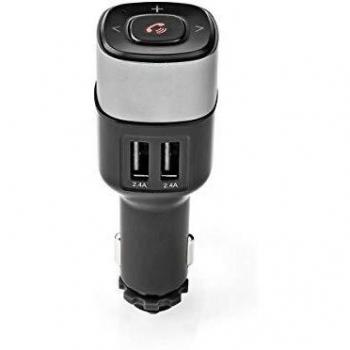 NEDIS Bluetooth® Multi Adapter | Anschlüsse - Ausgang: 1x 3.5 mm | SBC | bis zu 7 Stunden | Eingebautes Mikro | Lautstärke-Regler | Automatische Ausschaltfunktion | Schwarz/Grau