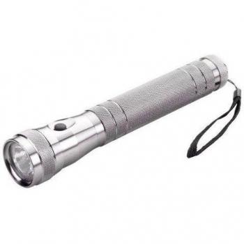 Alyco 190560 - Linterna tubular en aluminio ALYPLUS 230 mm 6 led + 1 xenon + 3 pilas C en bolsa de nylon