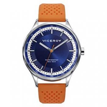 Reloj de mujer Viceroy Beat con correa de silicona naranja y caja de acero inoxidable