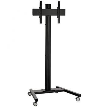 Vogel's T1844 Soporte de Suelo con Ruedas para Pantalla Plana de 165,1 cm (65) - Capacidad Máxima 80 kg, Compatible con VESA 100 x 100 mm a 400 x 400 mm, Color Negro