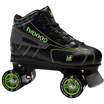 Krf Patines 4 Ruedas Hockey Cronos Negro Hombre Adulto, Botas Hockey y Patinaje sobre Ruedas, Adultos Unisex, Multicolor (Gris/Verde), Talla 40