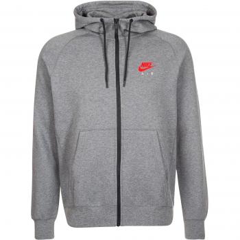 Nike M NSW Hoodie FZ FLC Air HRTG - Sudadera para hombre, color gris, talla S