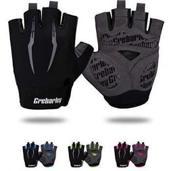 Grebarley Guantes de Ciclismo,Guantes MTB,Adecuado para Ciclismo de Montaña,Todo el Vehículo de Terreno,Bicicleta de Montaña,Guantes de Verano para Hombre/Mujer