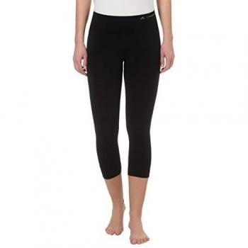 VAUDE Hose Women's Seamless 3/4 Tights - Pantalón interior térmico para mujer, color negro, talla DE: 44