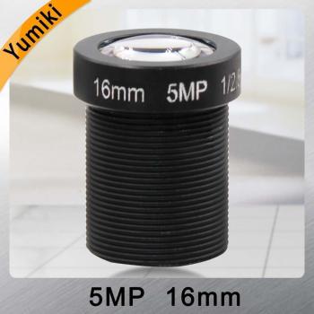 Lente de Cámara de Seguridad Yumiki M12 5MP HD 16mm con Iris Fijo e Infrarrojo