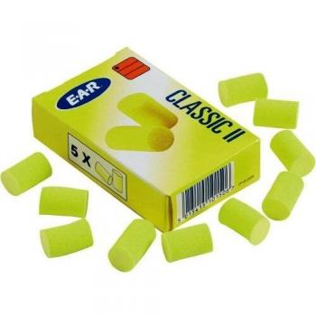Tapones para los Oídos Ear Classic II, 10 Piezas, Filtros de Goma Espuma, Protección Auditiva