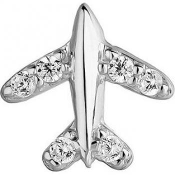 Ear Candy - Piercing Traveler de plata bañado en rodio
