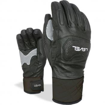 Guantes de Esquí Unisex Race LEVEL Negros y Blancos Talla L